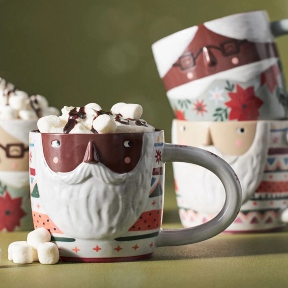 Anthropologie Fotini Tikkou Black Santa Mug - Picture 4 of 7